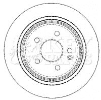 KEY PARTS Тормозной диск KBD4489